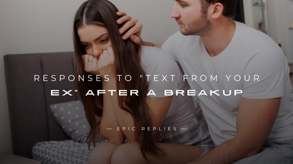 There you are, maybe days, weeks, or even months into your healing journey—then boom: “Hey, how have you been?” pops up on your screen. It’s a text from your ex. No warning, no context, just a ping that pulls you back into a whirlwind of emotions.
This kind of message can hit you like a gut punch. Why? Because breakups are emotional earthquakes, and just when you think the aftershocks are over, they text. It can feel like your progress is unraveling in seconds.

220+ Responses to "Text from Your Ex" After a Breakup

No Response (Ghosting)

[No reply]

[Left on read]

[Deleted the message without opening it]

[Silence]

[Archived the conversation]

[Blocked the number]

[Didn’t even read it]

[Muted notifications]

[Moved on, emotionally and digitally]

[They texted. I just kept scrolling]

Dry / Short Replies

K.

Alright.

Noted.

Cool.

Okay.

Sure.

Hmm.

Yeah.

Right.

If you say so.

Cold / Dismissive

Why are you texting me?

This isn’t necessary.

We’ve been over this.

Please don’t contact me again.

I’m not interested in revisiting the past.

Good luck with everything.

There’s nothing left to say.

That chapter is closed.

I don’t see the point of this.

I’ve moved on. You should too.

Angry / Confrontational

Now you care?

You don’t get to text me like nothing happened.

Save it.

You caused this, remember?

I don’t owe you anything.

What do you want from me now?

Too little, too late.

You only reach out when you're lonely.

Don’t pretend you didn’t hurt me.

You’re unbelievable.

Emotional / Vulnerable

I wish things were different.

Part of me still misses you.

I’m still healing.

Why does this still hurt?

I don’t know if I’m ready to talk.

I’ve thought about you too.

Seeing your name pop up made my heart race.

I hate how much I still care.

I cried reading your message.

Some days, I wish you’d never left.

Mature / Civil

Thank you for reaching out.

I appreciate the message.

Hope you’re doing well.

No hard feelings.

We both made mistakes.

It’s good to see you’re okay.

I’ve learned a lot from our time together.

I wish you peace and happiness.

Let’s keep things respectful.

There’s no hate on my end.

Humorous / Sarcastic

Well, look who remembered I exist.

Is this a prank or a midlife crisis?

Wow, the ghost has risen!

Was this meant for someone else?

You miss me or your ego does?

Should I alert the media?

Must be retrograde again.

LOL, what now?

You texting me is so 2019.

Are you bored or just brave?

Flirty / Tempted

Did you miss me… or just the way I kissed you?

I was just thinking about you too…

Dangerous timing, but hey.

So… we doing this again or what?

You still know how to get my attention.

What makes you think I’d say no?

You still have that effect on me.

Don’t start something you can’t finish.

Careful… I might just text back.

Old habits die hard, huh?

Indifferent / Unbothered

Oh hey, didn’t notice your message till now.

Hope things are chill on your end.

Life’s been good. Busy, you know.

Not sure what you’re expecting here.

Anyway… take care.

I’m not really caught up in all that anymore.

This doesn’t really affect me anymore.

Cool. Thanks for the update, I guess.

Been focused on myself lately.

Didn’t think we still had things to talk about.

Petty / Spiteful

Oh, now you care?

Too bad I already deleted all your pics. Including the good ones.

Funny, I already replaced you with someone hotter.

Guess karma finally hit?

You’re about three months too late.

I’d respond, but I don’t speak ex.

Hope you texted the right person this time.

LMAO… how’s that rebound working out?

Aww, regret is cute on you.

I bet your ego misses me more than your heart does.

Seeking Clarity

Why are you reaching out now?

What made you decide to message me?

Is there something you want to say that you didn’t before?

Was any of it even real to you?

I still don’t understand what happened.

Are you just feeling guilty, or is this about something more?

I have questions, but I’m not sure I want the answers.

Was it all just timing… or something else?

I need to know if you meant what you said back then.

So was I just a phase for you?

Looking for Closure

I think we both deserve peace.

I’ve been trying to understand it all.

I just want to finally let go of the hurt.

Even if it’s over, I’d like to know it mattered.

I don’t want to carry resentment forever.

This could be our chance to close the door for good.

It’s not about getting back together, it’s about understanding.

I’ve grown, but part of me still has questions.

I’d rather end things with clarity than confusion.

Can we talk, just one last time, with honesty?

Boundary-Setting

I’m not open to reconnecting right now.

Please respect my space and healing process.

This isn’t healthy for me to revisit.

I’m asking that you don’t contact me again.

Let’s leave the past in the past.

I’ve made a choice to move forward without you.

You reaching out is crossing a boundary I set for myself.

This kind of message isn’t welcome anymore.

I need to prioritize my peace.

I’m not available for this kind of conversation anymore.

Glowed-Up / Confident

Wild how I’m doing better than ever, huh?

Thanks for the reminder of what I’ve outgrown.

You texting me is the plot twist I didn’t ask for.

Funny how people come back when your glow-up is showing.

I’m booked, busy, and better.

I finally became the version of me I always needed.

Not the same person you left—thankfully.

You’re a closed chapter in a story that’s getting good.

Growth looks good on me. So does peace.

Glad you noticed. I’ve been thriving.

Considering Getting Back Together

I’m surprised… but not entirely opposed to this.

I’ve thought about us more than I should have.

It’s complicated… but maybe worth exploring.

Part of me still wonders what if.

Are you serious, or is this just nostalgia?

What’s changed this time?

I’m not saying yes—but I’m not saying no.

I’d need to know things would be different.

You still matter… I just don’t know what that means yet.

Let’s talk—no promises.

Analytical / Overthinking

Did you mean to send that, or was it accidental?

Is this a one-time thing or the beginning of something?

Why now, after all this time?

Are you saying this because you're lonely or because you care?

I’m trying to figure out what this text means in the bigger picture.

Your timing feels strategic—why today?

Is this just closure for you, or are you looking for something more?

What kind of response were you hoping for?

Was this emotionally driven or intentional?

I’ve replayed everything in my head already. This message just adds more loops.

Fake Polite

Oh wow, long time no see! Hope you're doing well.

Thanks for reaching out, that was… unexpected.

I appreciate you thinking of me.

Glad to know you're still alive.

Wishing you all the best!

Nice hearing from you, I guess.

Take care of yourself, okay?

Thanks for the message—very kind of you.

That’s sweet. Hope life’s treating you kindly.

You always had a way with timing.

Passive-Aggressive

Wow, this takes me back… not in a good way though.

Didn’t expect to hear from you now that I’m finally happy.

Hope this message brings you as much closure as you gave me—none.

Classic you, showing up when it’s too late.

Look at you, still trying to be relevant.

Funny, I was just enjoying the peace and quiet.

Hope your other options didn’t work out too badly.

Good to see your typing skills are still intact.

I’d say I missed you, but that would be fiction.

Glad you're consistent—still showing up at the worst possible time.

Forgiving / Letting Go

I’ve let go of the anger. I just want peace.

No hard feelings anymore—I genuinely wish you well.

I’ve made peace with the past, and I hope you have too.

We weren’t meant to last, and that’s okay.

I forgive you—not for you, but for me.

You were a lesson, not a regret.

I’m not angry anymore. Just done.

I’ve released the resentment. Life’s too short.

Thank you for what we had, even if it ended.

I truly hope you find happiness.

Calling Them Out

You don’t get to act like nothing happened.

Where was this energy when I actually needed you?

You caused a lot of hurt—let’s not pretend otherwise.

You walked away. Don’t come back acting like the victim.

I see right through this sudden concern.

Don’t act like we ended on good terms—you know we didn’t.

If you’re looking for forgiveness without accountability, you’re wasting your time.

You only text me when your life feels empty.

You’re not sorry—you’re just uncomfortable with the silence.

Your words don’t match your actions, as usual.

Blocking / Cutting Off

Please don’t contact me again. I’m blocking this number.

This conversation ends here.

I’ve moved on, and part of that is no longer speaking to you.

Consider this my last message to you.

Blocking you for my own peace—goodbye.

I don’t need to reopen old wounds.

This isn’t healthy for me. Goodbye.

Wish you the best—but not in my inbox.

Deleting this and moving on.

Your access to me has officially expired.

Moving On

I’ve truly moved on, and I hope you do too.

This doesn’t stir anything in me anymore.

I’m at peace. I hope you are too.

My life feels whole without us.

Thank you for the memories—but I’m living new ones now.

We had our moment. It’s behind me now.

I’ve grown into someone who no longer needs this conversation.

I hope you find what you’re looking for, because I already did.

I wish you healing, but I won’t be part of it.

That chapter’s closed, and I’m not rereading it.

Common Emotional Reactions

Your heart may race, your palms may sweat, and suddenly, your mind’s racing: Why are they texting now? What does this mean? Should I reply?
 You might feel confused, excited, hurt, even hopeful. It’s okay. These emotions are part of the healing process. But they can cloud your judgment if you're not careful.

The Power of Nostalgia and Memory Loops

Your brain might instantly flash back to the good times—cuddling on the couch, laughing in the car, those spontaneous late-night talks. That’s nostalgia, and it's sneaky.
Nostalgia loves to play highlight reels of the relationship and skip the ugly parts. It’s important to remember that breakups happen for a reason. Your job isn’t to erase the past, but to protect your future.

Decoding Their Intentions

Is It Closure or a Comeback?

The first step in responding to a "Text from Your Ex" after a breakup is figuring out their motive. Are they looking for genuine closure, or are they trying to slide back in under the radar?
If it’s a short, vague message like, “Hey stranger” or “Just thinking about you,” chances are they’re testing the waters, not seeking a deep conversation.

Are They Feeling Guilty or Lonely?

A lot of exes reach out because of guilt or loneliness—not love. They may feel bad about how things ended or just miss the emotional connection you had. But that doesn’t mean they’re ready or right to come back.
Ask yourself: Is this text about me, or is it about them trying to soothe their conscience?

Are You Being Breadcrumbed?

Breadcrumbing is when someone gives you just enough attention to keep you interested, but never follows through with meaningful effort. It’s like they’re tossing you emotional snacks so you don’t move on.
If your ex texts randomly but never wants to meet or talk seriously, you’re being breadcrumbed. Don't settle for crumbs when you deserve the whole damn cake.

Self-Reflection Before You Respond

Where Are You Emotionally?

Before you even think about replying, check in with yourself.
Are you over them? Are you emotionally solid right now? Or would one small reply send you back into the spiral of overthinking and sadness?
Your emotional state matters more than their sudden interest.

What Do You Actually Want?

Do you want closure, friendship, a second chance, or do you just miss the idea of them?
Get clear with yourself. If you're hoping this text leads to rekindling the relationship, ask: Has anything really changed since we broke up?

Knowing Your Non-Negotiables

What are your dealbreakers? Cheating, emotional neglect, gaslighting, or lack of communication? Write them down. If your ex’s behavior hit any of these red flags, it’s a sign to be cautious—or not reply at all.

To Reply or Not to Reply?

When Silence is the Loudest Response

Sometimes, the strongest thing you can do is not respond. Ignoring a text doesn’t mean you’re rude or immature—it means you’re choosing peace over reopening wounds.
Silence can be your boundary. And let’s be honest: if they truly respected you, they would’ve reached out the right way, at the right time, not randomly.

When It’s Okay to Reply

If you're emotionally grounded, have zero expectations, and their message is respectful, replying briefly might be okay.
Just make sure your response is on your terms, not theirs.

If You Choose to Ignore Them

Don’t feel guilty. Ignoring a text is a form of self-preservation. You don’t owe anyone access to your energy—especially not someone who once hurt you.

How to Respond Like a Boss

Keep It Short and Chill

If you choose to respond, keep it short. One or two neutral sentences. No heart emojis, no reminiscing, no “Remember when we...”
A simple:

“Hey, I’m doing fine. Hope you’re well too.”
 gets the point across without opening the emotional floodgates.

Stay Clear and Respectful

You don’t need to be cold, but don’t give false hope either. Be respectful and firm. Something like:

“Thanks for checking in. I’m in a good place now and focusing on moving forward.”

Avoid Falling into the Trap of the “What Ifs”

Don’t let your mind wander into fantasy land. “What if we tried again?” “What if they’ve changed?”
Nope. What is, is what matters—not what if.

Sample Texts You Can Use

For When You’re Done and Healing

“Hey. I appreciate the message, but I think it’s best we both move on. Wishing you all the best.”

For When You’re Open to Talking

“Hi, it’s nice to hear from you. I’m okay with talking, but just to be upfront—I’m not sure where this is going.”

For When You’re Unsure

“Hey. I saw your message. Not really sure what to say right now, but I’ll reach out if I feel ready.”

Setting Boundaries Post-Text

The Power of Saying No

No is a full sentence. If replying opens old wounds or makes you anxious, say no. You have every right to protect your space.

Blocking, Muting, and Unfollowing

There’s no shame in hitting that block button. If it helps your healing, do it. Unfollowing isn’t petty—it’s powerful.

Communicating Your Boundaries Firmly

“Please respect my space. I’m not comfortable continuing this conversation.”
 Simple. Clear. Done.

What If They Keep Texting You?

Recognizing Toxic Persistence

If they keep messaging you even after you’ve asked them not to—that’s a red flag. That’s not love. That’s a lack of boundaries.

Protecting Your Peace

Set digital boundaries. Use Do Not Disturb. Block if necessary. Don’t sacrifice your peace just to be “polite.”

When to Consider Legal Steps

If texts become harassing or threatening, keep records and don’t hesitate to seek help or legal support.

The Role of Closure

Do You Really Need It From Them?

Spoiler: closure from an ex is overrated. Waiting for their version of “sorry” or “I’ve changed” keeps you tied to a relationship that’s already ended.

Creating Your Own Closure

Write your own goodbye letter. Burn it, save it—whatever helps. Closure isn’t about them, it’s about you choosing peace.

Letting Go Without a Final Word

Letting go doesn’t always come with a conversation or a reason. Sometimes it’s just you deciding you’re done.

Rebuilding After the Ping

Refocusing on Yourself

Use their text as motivation to double down on yourself. Read more. Workout. Travel. Reconnect with your passions.

Surrounding Yourself with Support

Lean on friends. Talk it out. Sometimes just saying, “My ex texted me, and I don’t know how to feel,” can be a game-changer.

Engaging in Self-Growth

Read self-help books. Try journaling. Meditate. Healing is a journey—and this text doesn’t have to derail it.

Reconnecting — Yay or Nay?

When Reconnecting Might Be Okay

If both of you have grown, gone to therapy, and truly want to rebuild from a healthier place—maybe. But tread carefully.

When It’s Definitely a Bad Idea

If the relationship was toxic, manipulative, or emotionally draining—don’t go back. The past should stay in the past.

How to Know You’re Ready

You’re ready when you no longer need them. When you’re at peace with or without their presence.

What If You're Still in Love?

Differentiating Love from Habit

Missing someone doesn’t always mean you love them—it could be the routine, comfort, or fear of starting over.

Coping with Mixed Feelings

It’s okay to feel torn. Don’t judge yourself. Give yourself grace and time.

Being Honest With Yourself

Ask yourself: Do I miss them, or do I miss who I thought they were? Honesty is the first step to moving on.

Social Media and the Ex Text

Reading Between the Posts

Don’t stalk their Instagram for clues. Most people post for validation—not communication.

Why Unfollowing Isn’t Immature

It’s maturity in disguise. If you need space, unfollow. You’re not obligated to keep digital tabs on your past.

Don’t Fall for the Highlight Reel

Remember, social media shows the best moments. It’s not real life. Don’t let curated content mess with your healing.

Therapy and Emotional Healing

When to Seek Professional Help

If that one text sends you spiraling into anxiety, sadness, or obsession—it’s time to talk to someone.

Talking It Out vs. Bottling It Up

Vent. Cry. Journal. Whatever works. Just don’t keep it all in. Healing happens in expression.

Emotional Check-Ins with Yourself

Daily check-ins can help: How am I feeling? What do I need today? That kind of self-awareness builds emotional strength.

Conclusion

Navigating texts from an ex after a breakup can be tricky, but having the right responses at your fingertips can make all the difference. Whether you want to keep things polite, set boundaries, or simply move on with confidence, these 220+ responses offer something for every situation. Remember, your words hold power—use them to protect your peace and pave the way for your next chapter. And if you’re ever unsure how to reply to casual messages like “Not a problem,” check out our helpful guide with 220+ Responses to “Not A Problem” in Any Situation to keep your conversations smooth and stress-free.

FAQs

Q. What if my ex wants to meet up?
 Only agree if you’re emotionally strong and clear on your intentions. If you're unsure—don't do it.

Q. Should I tell my friends if my ex texted me?
 Yes! Friends offer perspective and can keep you grounded. Don’t go through it alone.

Q. What if I regret not replying?
 That’s normal. But remember, silence often protects you from reopening wounds that haven’t fully healed.

Q. Can staying friends ever really work?
 Sometimes. But only if both parties have truly moved on and set clear boundaries.

Q. How long does it take to truly move on?
 There’s no set timeline. It depends on the relationship, your healing efforts, and personal growth. Go at your own pace.