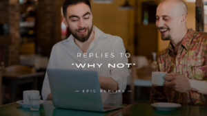 Read more about the article 250+ Best Funny Replies to “Why Not”