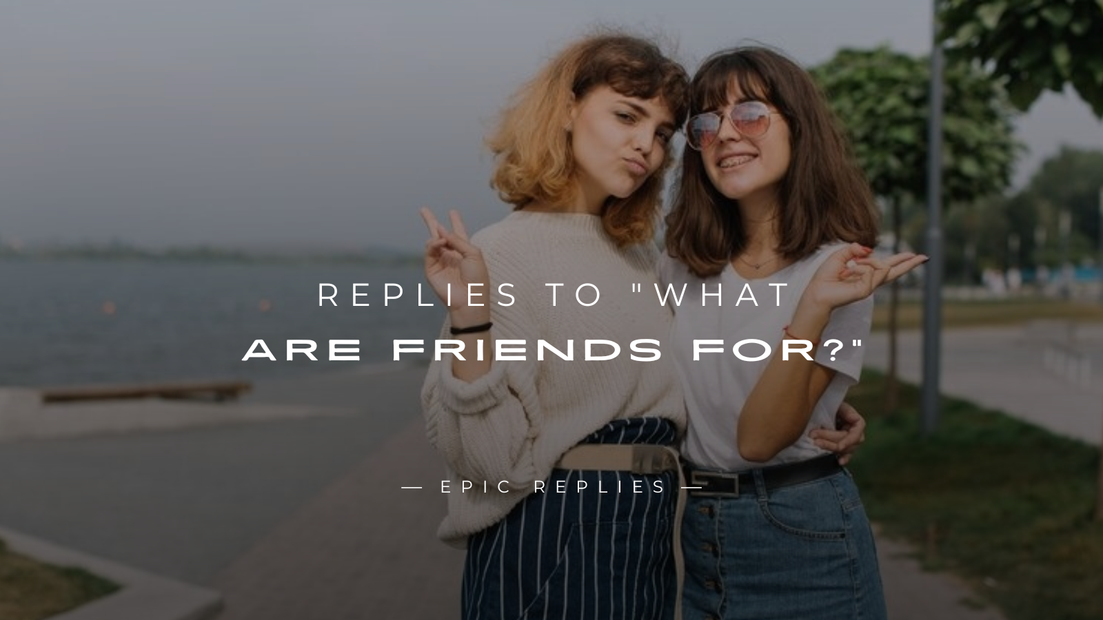 Read more about the article 250+ Best Replies to “What are friends for?”
